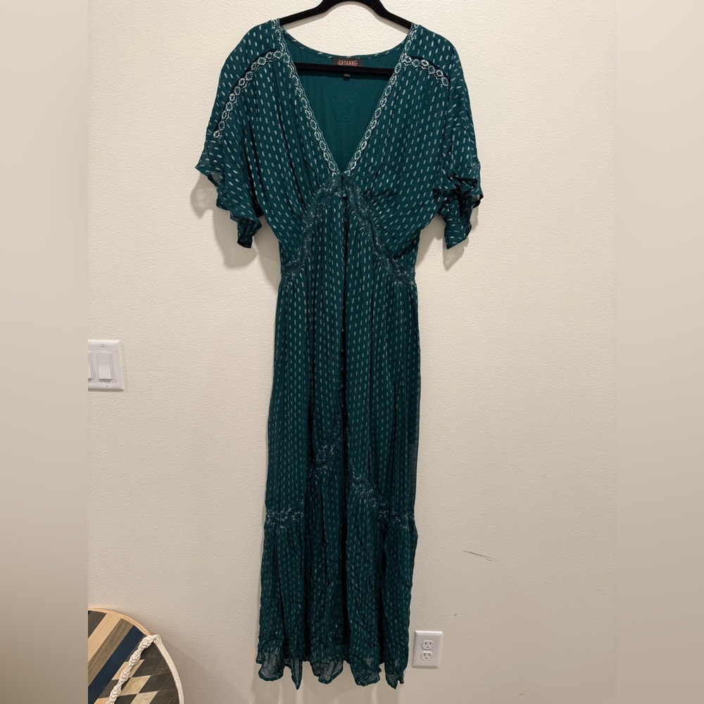 Shyanne Teal Maxi Dress *MAKE ME AN OFFER!
